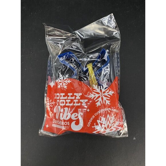 Dutch Bros Blue Christmas Ornament Cookie Cutter Windmill 2024 Holly Jolly Vibes - Picture 2 of 4